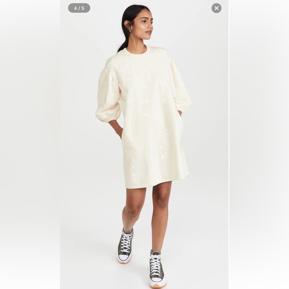 Clare V. drop shoulder Sweatshirt Dress NWOT